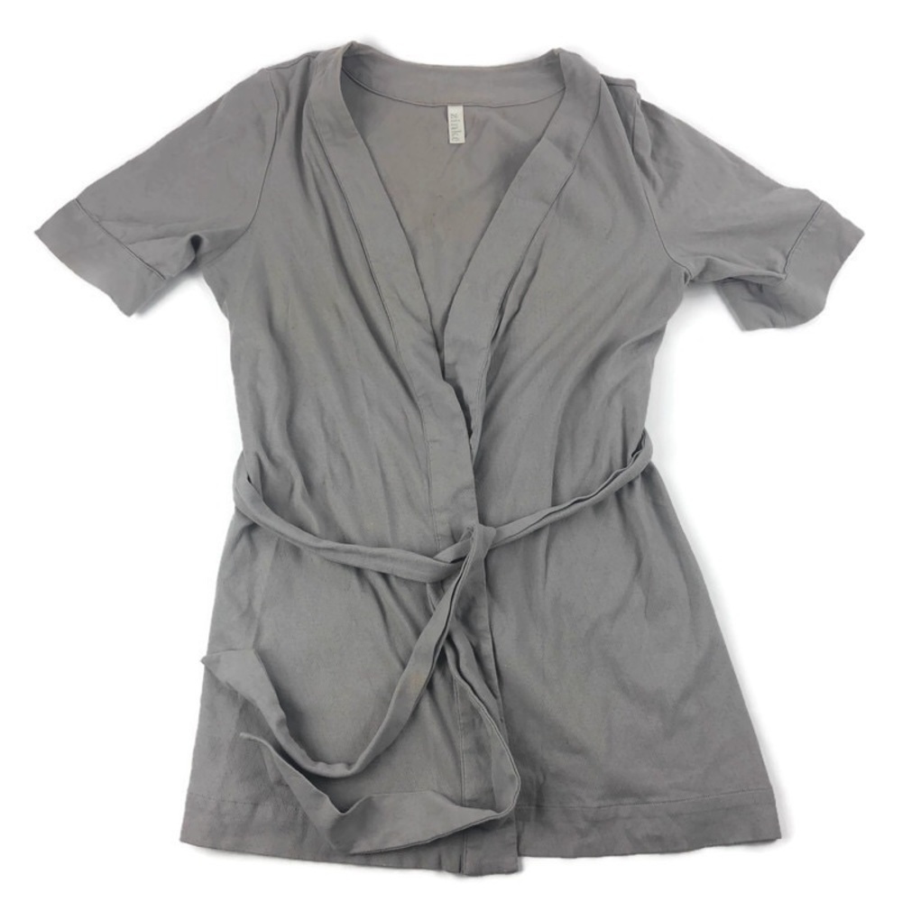 Zinke Womens Cardigan, Gray Wrap Medium